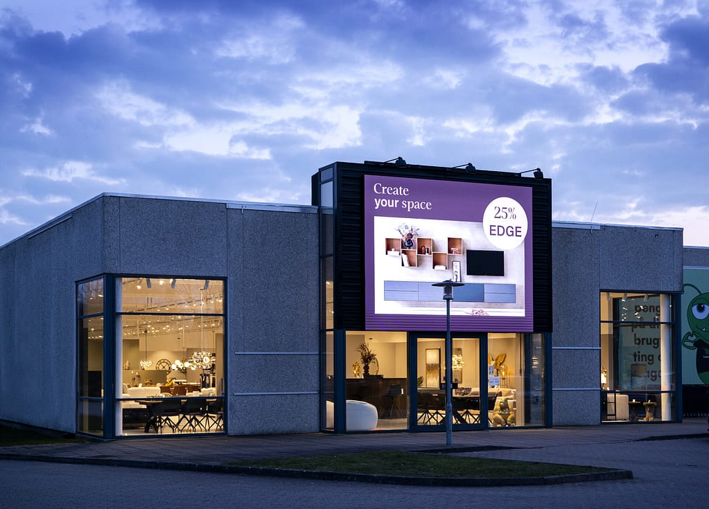 Facadeskærm opsat ved Sit'Sleep