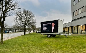 Reklametrailer med skærm